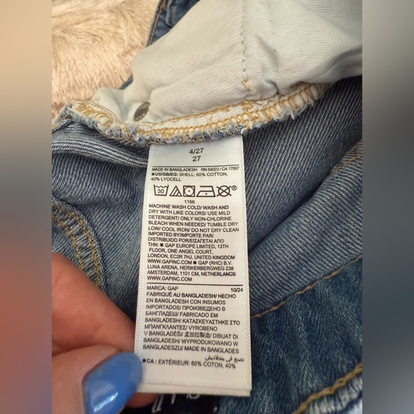 GAP SuperSoft Denim Button-Front Midi Skirt NWT - Picture 7 of 7